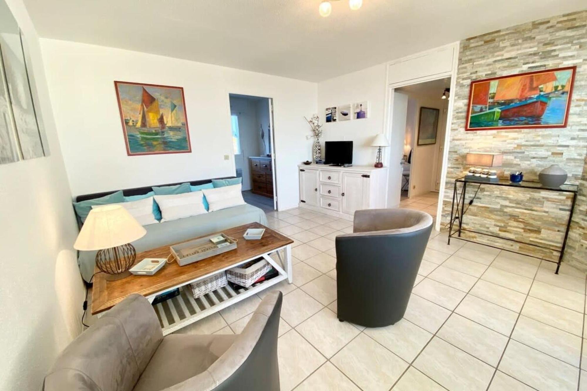 Superbe T3 Cosy Vue Mer 180 Ploemeur Exterior foto